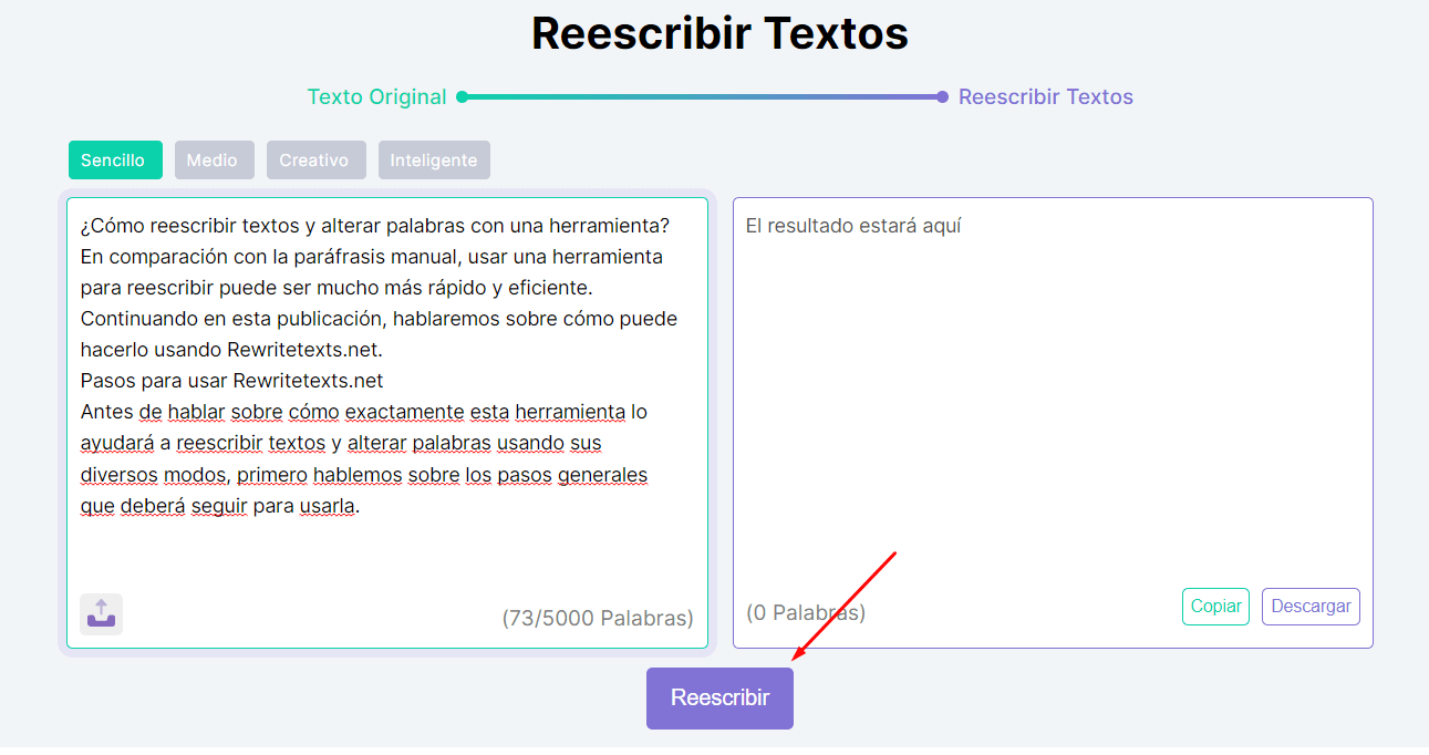 proceso de reescritura