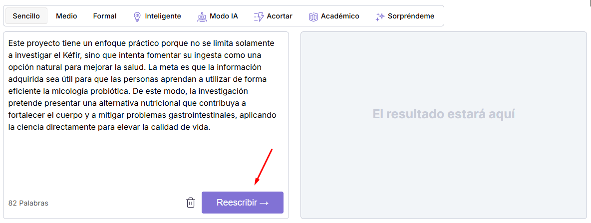 proceso de reescritura
